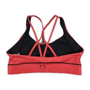 Zyia Active Metallic Strappy Bra Red Sweetheart Size XL‎